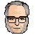 pixel portrait of asimov