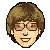 pixel portrait of gates