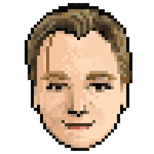 pixel portrait of nolan