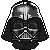 pixel portrait of vader